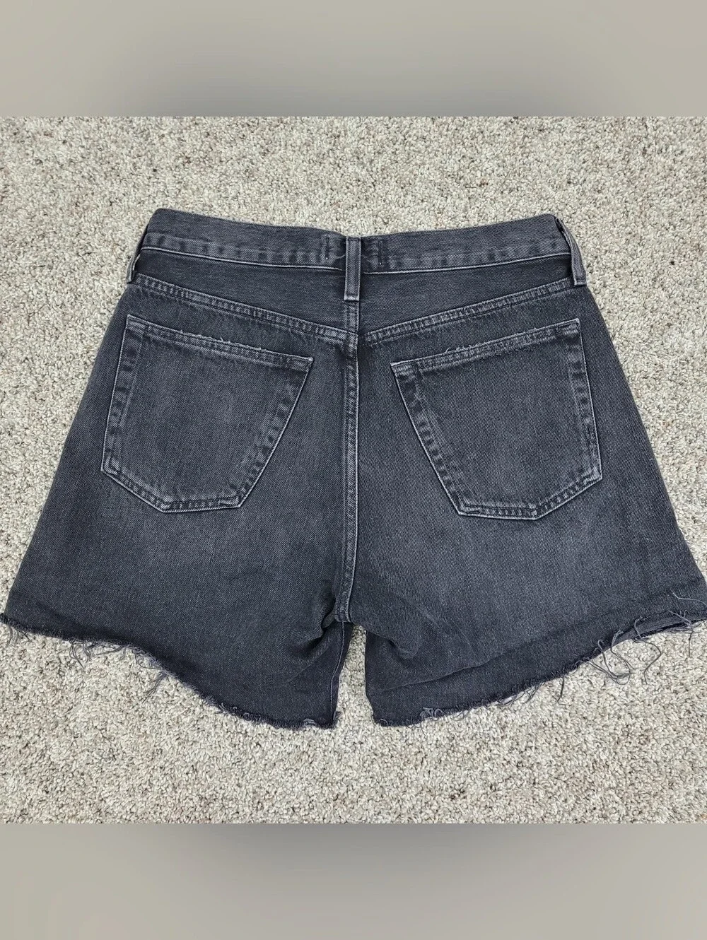 Agolde Parker Long Denim Shorts Womens 27